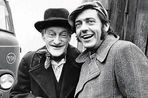 Steptoe And Son. Image shows from L to R: Albert Steptoe (Wilfrid Brambell), Harold Steptoe (Harry H. Corbett). Copyright: BBC