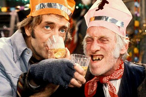 Steptoe And Son. Image shows from L to R: Harold Steptoe (Harry H. Corbett), Albert Steptoe (Wilfrid Brambell). Copyright: BBC