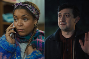 Still Up. Image shows left to right: Lisa (Antonia Thomas), Danny (Craig Roberts). Credit: Apple TV+