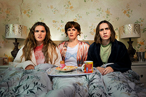 Such Brave Girls. Image shows left to right: Billie (Lizzie Davidson), Deb (Louise Brealey), Josie (Kat Sadler) Such Brave Girls. Image shows left to right: Billie (Lizzie Davidson), Deb (Louise Brealey), Josie (Kat Sadler)