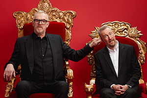 Taskmaster. Image shows left to right: Greg Davies, Alex Horne Taskmaster. Image shows left to right: Greg Davies, Alex Horne