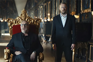 Taskmaster. Image shows from L to R: Greg Davies, Alex Horne. Copyright: Avalon Television