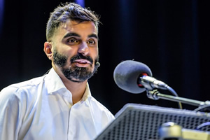 TEZ Talks. Tez Ilyas. Copyright: BBC