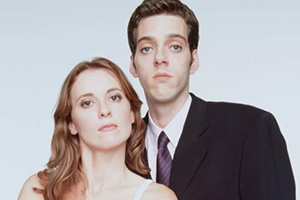The 11 O'Clock Show. Image shows left to right: Daisy Donovan, Iain Lee. Credit: Channel 4 Television Corporation, Talkback Productions