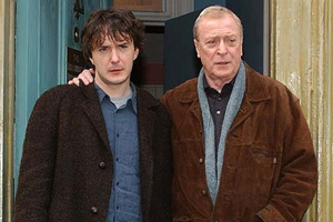 The Actors. Image shows from L to R: Tom (Dylan Moran), O'Malley (Michael Caine)