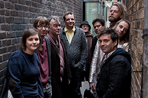 The Alternative Comedy Experience. Image shows from L to R: Josie Long, David Kay, Stewart Lee, Henning Wehn, Simon Munnery, Paul Sinha, Phil Nichol, Tony Law, Paul Foot. Copyright: Comedy Central