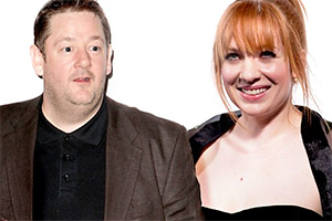 The Diary Of A Nobody. Image shows from L to R: Charles (Johnny Vegas), Carrie (Katherine Parkinson). Copyright: Woolyback Productions