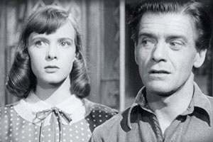 The Girl Who Couldn't Quite. Image shows from L to R: Ruth (Elizabeth Henson), Tim (Bill Owen)