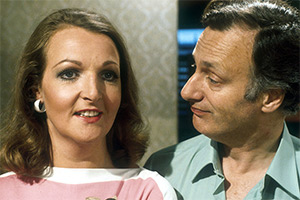 The Good Life. Image shows left to right: Margo Leadbetter (Penelope Keith), Jerry Leadbetter (Paul Eddington). Credit: BBC
