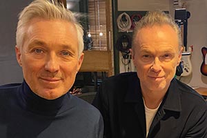 The Kemps: All True. Image shows left to right: Martin (Martin Kemp), Gary (Gary Kemp). Credit: BBC