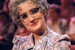 The Mrs Merton Show. Mrs Merton (Caroline Aherne). Copyright: Granada Productions