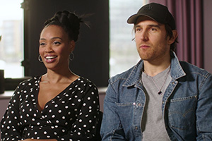 The Pay Day. Image shows left to right: Kyla Frye, Sam Benjamin