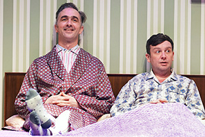 The Play What I Wrote. Image shows left to right: Dennis (Dennis Herdman), Thom (Thom Tuck)