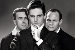 The Strange World Of Gurney Slade. Image shows from L to R: Sid Green, Gurney Slade (Anthony Newley), Dick Hills. Copyright: Associated Television