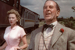 The Titfield Thunderbolt. Image shows from L to R: Joan (Gabrielle Brune), Valentine (Stanley Holloway). Copyright: Ealing Studios