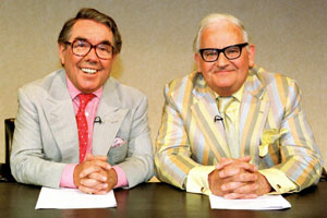 The Two Ronnies. Image shows from L to R: Ronnie Corbett, Ronnie Barker. Copyright: BBC The Two Ronnies. Image shows from L to R: Ronnie Corbett, Ronnie Barker. Copyright: BBC