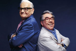 The Two Ronnies Sketchbook. Image shows from L to R: Ronnie Barker, Ronnie Corbett. Copyright: BBC