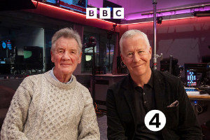 This Cultural Life: Michael Palin. Image shows left to right: Michael Palin, John Wilson. Credit: BBC