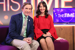 This Time With Alan Partridge. Image shows from L to R: Alan Partridge (Steve Coogan), Jennie Gresham (Susannah Fielding). Copyright: Baby Cow Productions