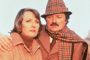 To The Manor Born. Image shows from L to R: Audrey fforbes-Hamilton (Penelope Keith), Richard DeVere (Peter Bowles). Copyright: BBC