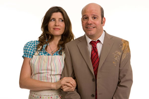 The Increasingly Poor Decisions Of Todd Margaret. Image shows from L to R: Alice Bell (Sharon Horgan), Todd Margaret (David Cross). Copyright: RDF Television / Merman