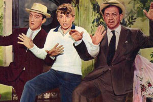 Tommy The Toreador. Image shows from L to R: Paco (Bernard Cribbins), Tommy Tomkins (Tommy Steele), Cadena (Sid James)