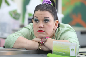 Trollied. Lisa (Beverly Rudd). Copyright: Roughcut Television