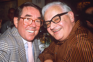 The Two Ronnies: In Their Own Words. Image shows from L to R: Ronnie Corbett, Ronnie Barker. Copyright: Richard Young / REX / Shutterstock