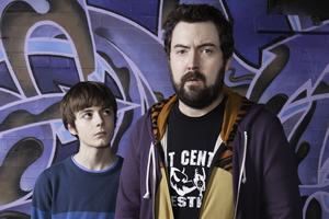 Uncle. Image shows from L to R: Errol (Elliot Speller-Gillott), Andy (Nick Helm). Copyright: Baby Cow Productions