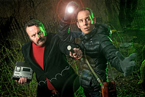 The Unexplainers. Image shows from L to R: Mike Bubbins, John Rutledge. Copyright: Zipline Creative