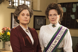 Up The Women. Image shows from L to R: Helen (Rebecca Front), Margaret (Jessica Hynes)