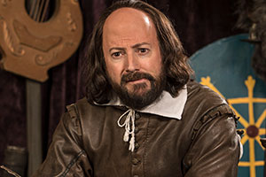 Upstart Crow. Will Shakespeare (David Mitchell). Copyright: BBC