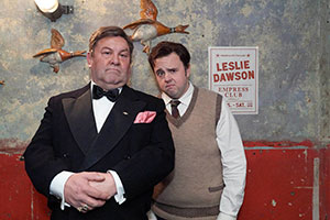 Urban Myths: Les, Miserable. Image shows from L to R: Older Les (Mark Addy), Young Les (John Bradley). Copyright: Red Production Company