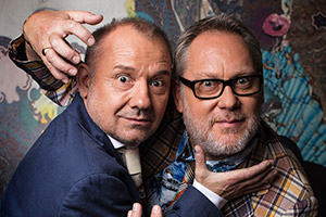 Vic & Bob's Big Night Out. Image shows from L to R: Bob Mortimer, Vic Reeves. Copyright: BBC