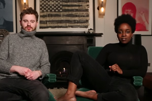 Image shows from L to R: Paddy Delaney, Lolly Adefope