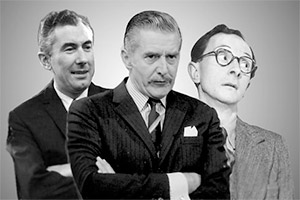 Image shows from L to R: Peter Jones, Donald Hewlett, Charles Hawtrey. Copyright: BBC