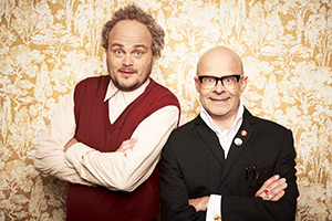 Whatever Happened To Harry Hill?. Image shows left to right: Big Brother Alan (Al Murray), Harry Hill. Credit: Lucky Features