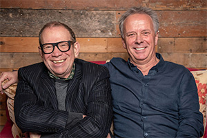 What's Funny About.... Image shows from L to R: Jon Plowman, Peter Fincham