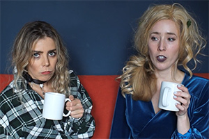 The Real Wicked Witches Of The West (Country). Image shows from L to R: Minerva (Chloe Partridge), Lilith (Kate-Lois Elliott)