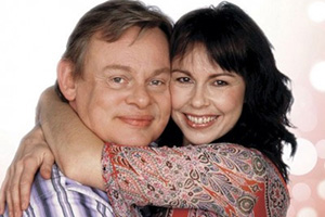 William And Mary. Image shows from L to R: William Shawcross (Martin Clunes), Mary Gilcrest (Julie Graham)