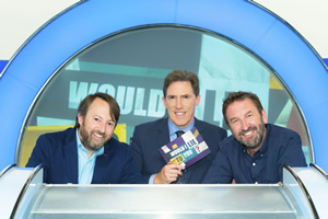 Would I Lie To You?. Image shows from L to R: David Mitchell, Rob Brydon, Lee Mack. Copyright: Zeppotron