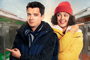 Your Christmas Or Mine?. Image shows left to right: James (Asa Butterfield), Hayley (Cora Kirk)