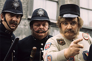 6 Dates With Barker. Image shows left to right: Alan Curtis, John Sharp, Ronnie Barker, Pat Gorman