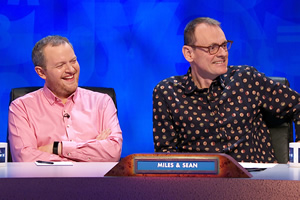 8 Out Of 10 Cats Does Countdown. Image shows from L to R: Miles Jupp, Sean Lock