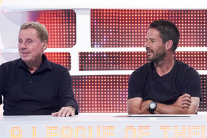 A League Of Their Own. Image shows from L to R: Harry Redknapp, Jamie Redknapp. Copyright: CPL Productions