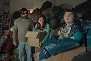 After Life. Image shows from L to R: Brian (David Earl), June (Jo Hartley), James (Ethan Lawrence)