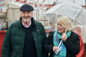 Alison & Larry: Billericay To Barry. Image shows left to right: Larry Lamb, Alison Steadman