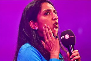 Asian Network Comedy. Sindhu Vee. Copyright: BBC