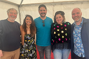 Best Medicine. Image shows left to right: Neil Frude, Shabnam Parkar, Ignacio Lopez, Kiri Pritchard-McLean, Paul Craddock