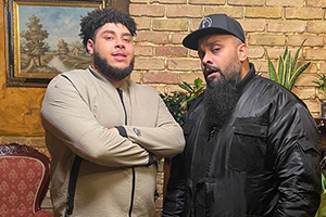 Big Zuu's Big Eats. Image shows from L to R: Big Zuu, Guz Khan. Copyright: Boomerang